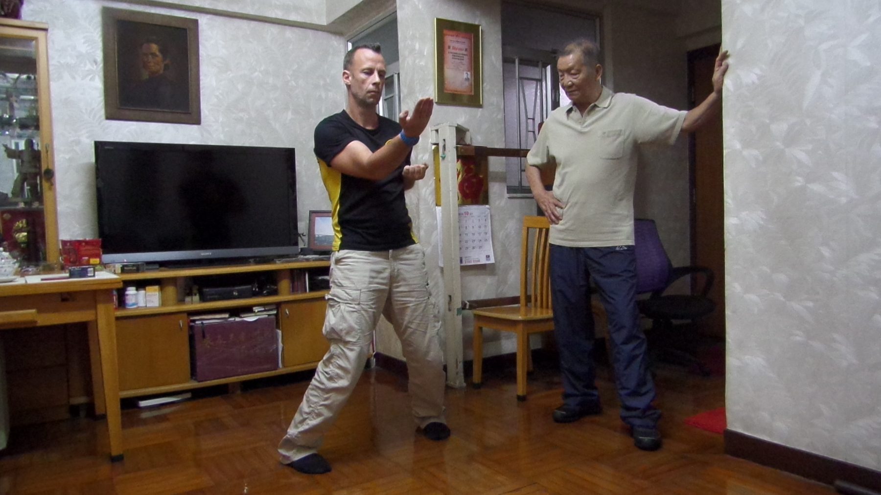 Entraînement chez Ip Ching en 2014
