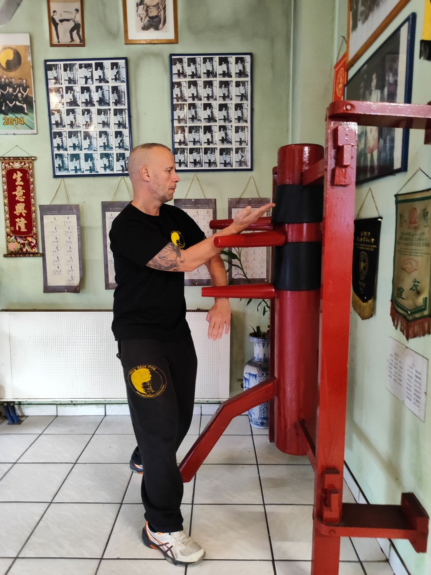 Entraînement de Wing Chun avec Sifu De Beil