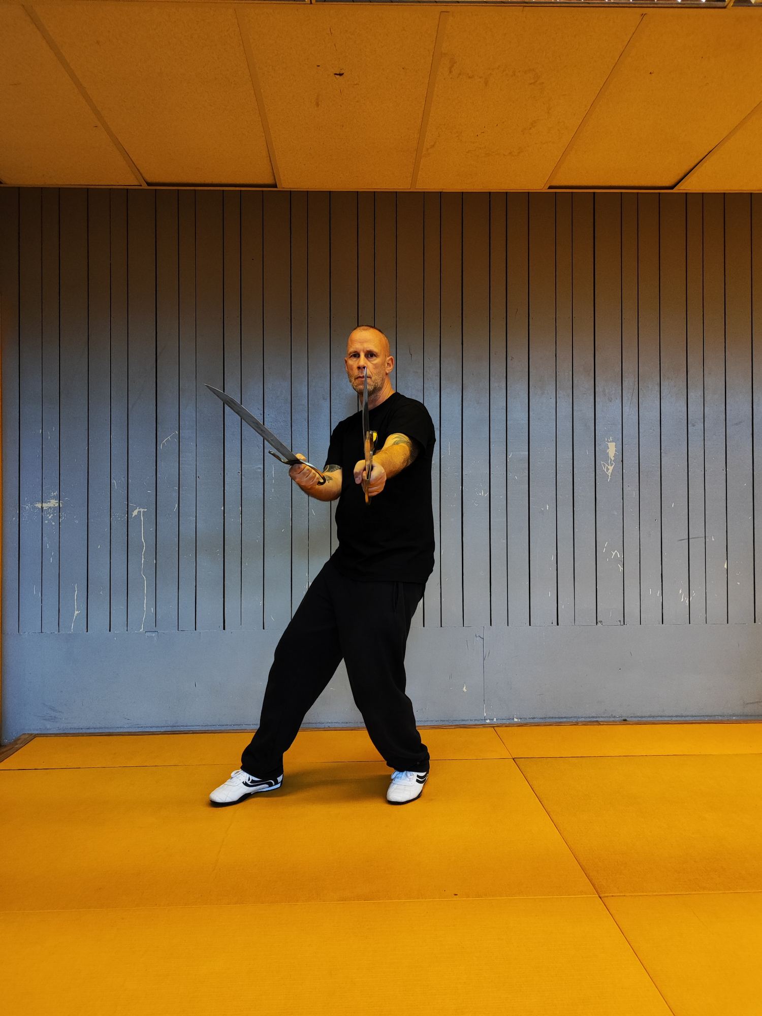 Sifu De Beil lors d’un entraînement de Ving Tsun